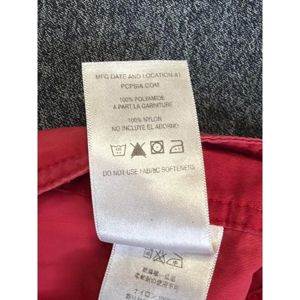 Patagonia Mens Red Board Shorts Swim Trunks Size 35‎ Nylon Lace Up Pocket
